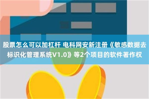 股票怎么可以加杠杆 电科网安新注册《敏感数据去标识化管理系统V1.0》等2个项目的软件著作权