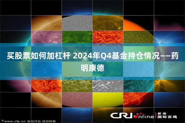买股票如何加杠杆 2024年Q4基金持仓情况——药明康德