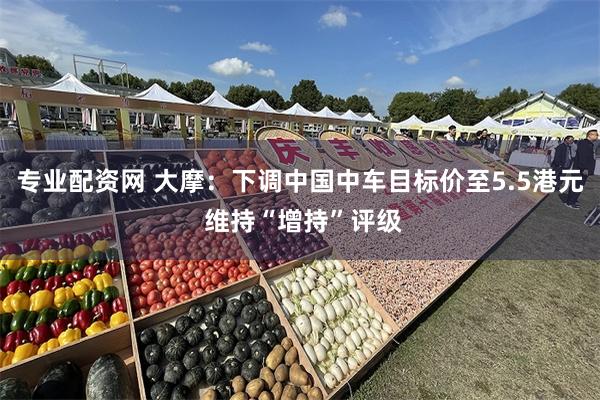 专业配资网 大摩：下调中国中车目标价至5.5港元 维持“增持”评级