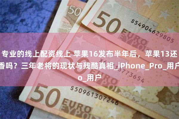 专业的线上配资线上 苹果16发布半年后，苹果13还香吗？三年老将的现状与残酷真相_iPhone_Pro_用户