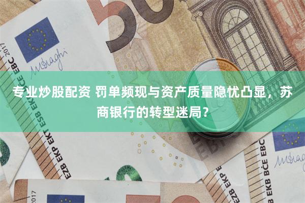 专业炒股配资 罚单频现与资产质量隐忧凸显，苏商银行的转型迷局？