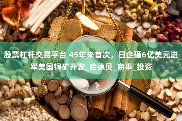股票杠杆交易平台 45年来首次，日企砸6亿美元进军美国铜矿开发_哈德贝_商事_投资