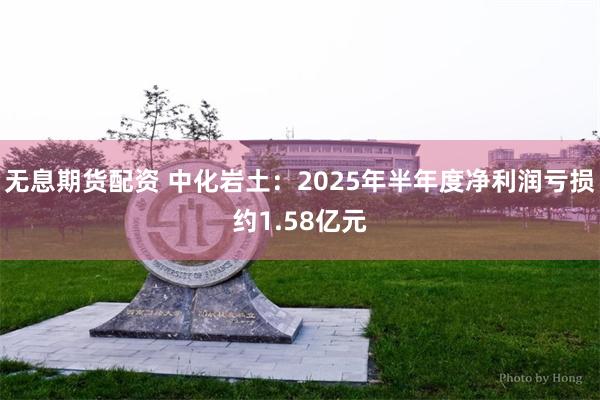 无息期货配资 中化岩土：2025年半年度净利润亏损约1.58亿元