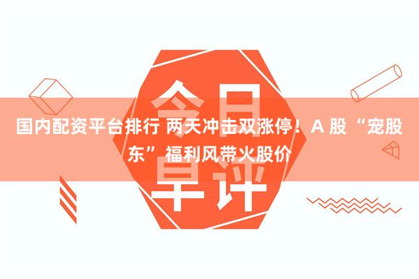 国内配资平台排行 两天冲击双涨停!A 股 “宠股东” 福利风带火股价